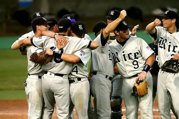 baseball team dugout celebration